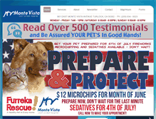 Tablet Screenshot of montevistavet.com